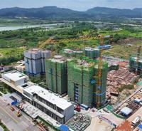 杨溪湖壹号花园1期实景图航拍施工进度