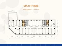 金府星座1期效果图9栋4F平面图