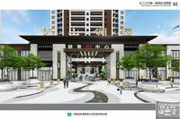优山澜园1期效果图主入口景观区