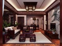 唐公馆效果图D2客厅