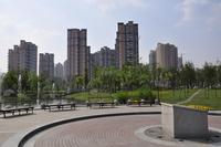 海骏达蜀都1号凯悦实景图河滨景观