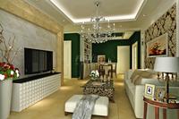 淮洲明珠1期样板间图装修示意图