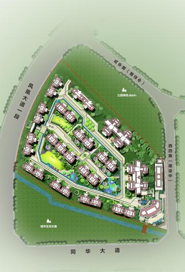 美的新城·公园天下1期总平图