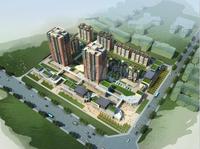 嘉源红郡1期效果图总平