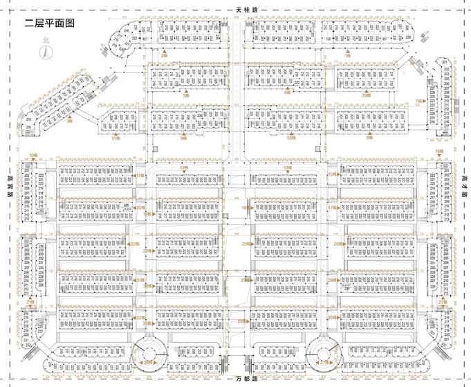 万都城市商贸中心总平图