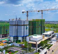 杨溪湖壹号花园1期实景图航拍施工进度