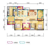 江宇天府城户型图江宇天府C户型3室2厅2卫97㎡.jpg