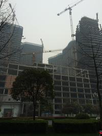 成都银泰中心实景图工程进度