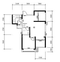 高家庄赞城1期户型图1-2-5，朝向：东南，面积：64.37平米.jpg