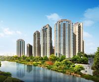 仁恒滨河湾效果图沿河景观