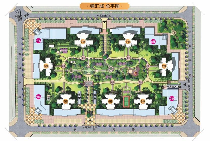 锦汇城B区一期总平图
