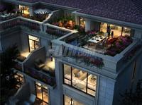 中国铁建西派澜岸效果图叠墅立面