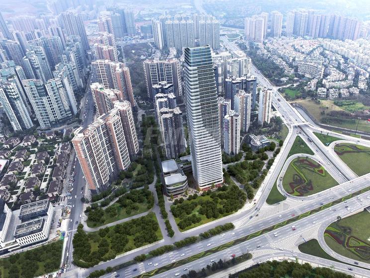 大明宏信锦南玺大厦总平图