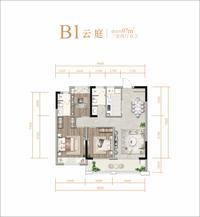 富元君庭效果图户型图