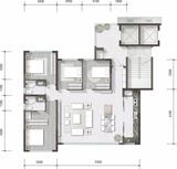 湔投.云璟1期 4室2厅2卫 116.00平米