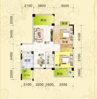 嘉和瑞景1期户型图二期6栋D1-1户型建筑面积75.94平方米.png