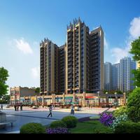 鑫海天城效果图建筑透视