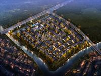 珠江逸景花园1期效果图夜晚鸟瞰图