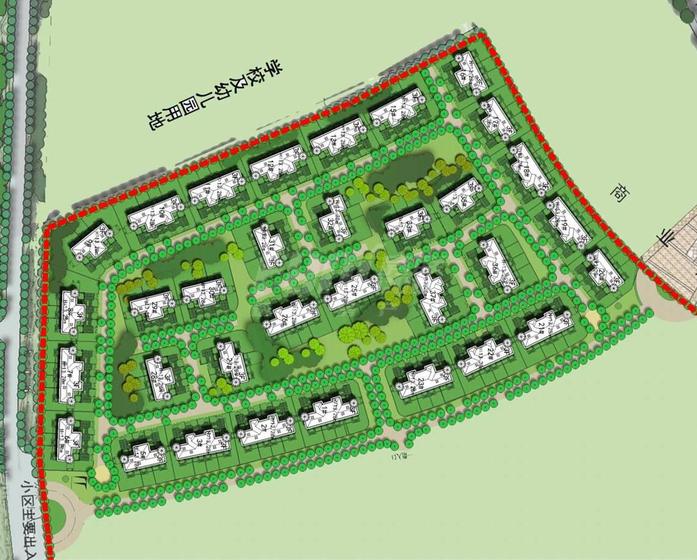 置信国色天乡鹭湖宫6区A组团总平图