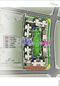 枫丹雅筑1期效果图景观分布图