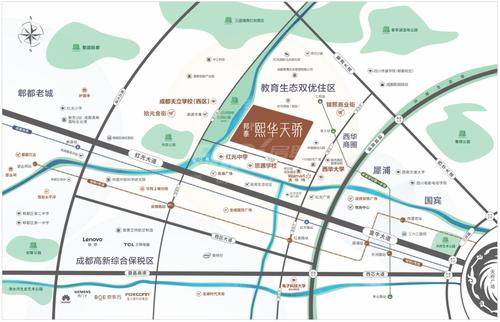 邦泰熙华天骄小区1期区位图