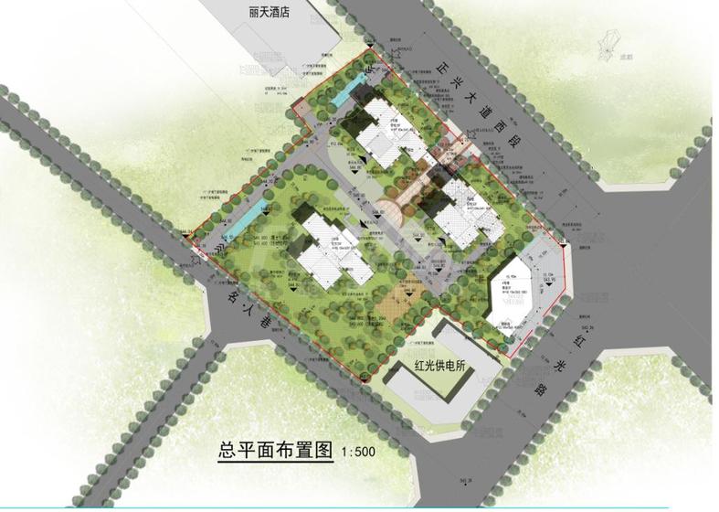 西樾台1期总平图