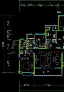 上熙府1期2室2厅2卫129.05平户型