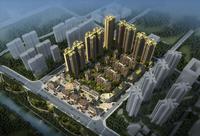 中粮锦云效果图白天总平图