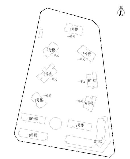 万科星耀阁1期总平图