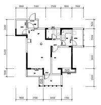 高家庄赞城1期户型图1-3-5，朝向：东南，面积：76.71、76.59平米.jpg