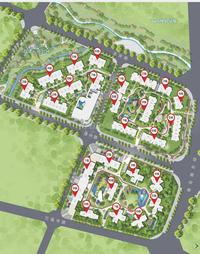 德商花样年碧云天玺小区1期效果图总平