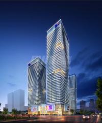 城北优品道广场效果图夜景图