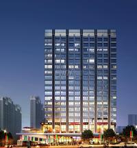 DOT起跑线效果图临街面正视角度夜景