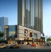 泰业城中城大厦效果图街景