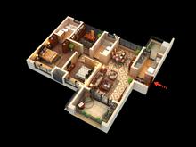 公园世家2室2厅2卫102.76平户型