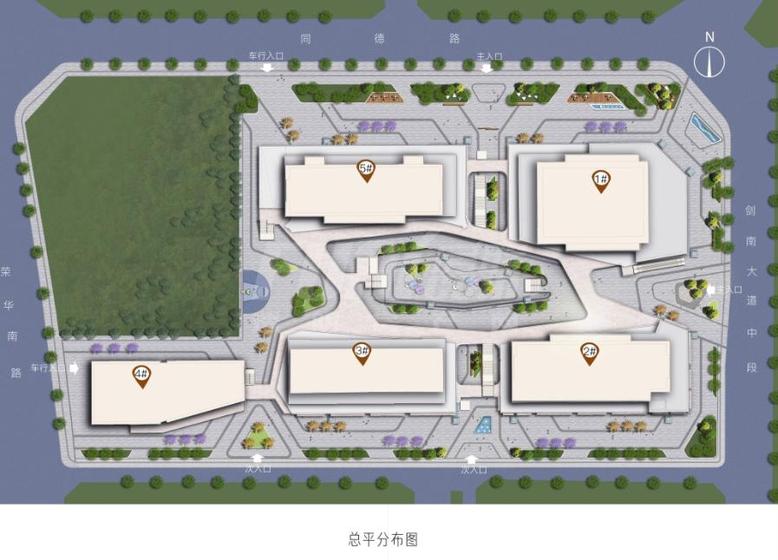 保利星荟中心1期总平图