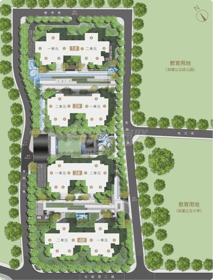 御峰雅苑1期总平图