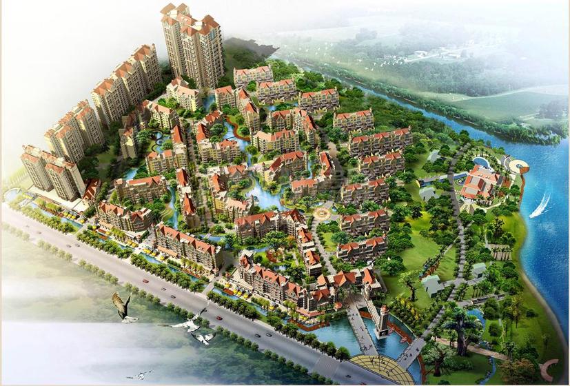 润扬双河鹭岛总平图