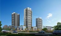 丽阳星座效果图政通西路南段透视图