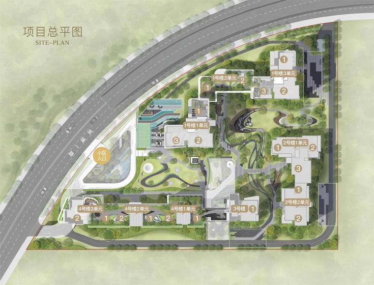 同森翠叠森林1期总平图