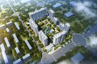 聚亿玺悦府1期效果图鸟瞰图