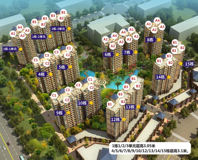 润泽佳苑1期总平图