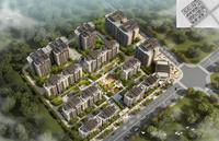 都江·懿府1期效果图鸟瞰效果图