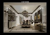财信上河新界样板间图c2户型套二样板房
