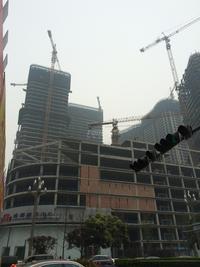 成都银泰中心实景图工程进度