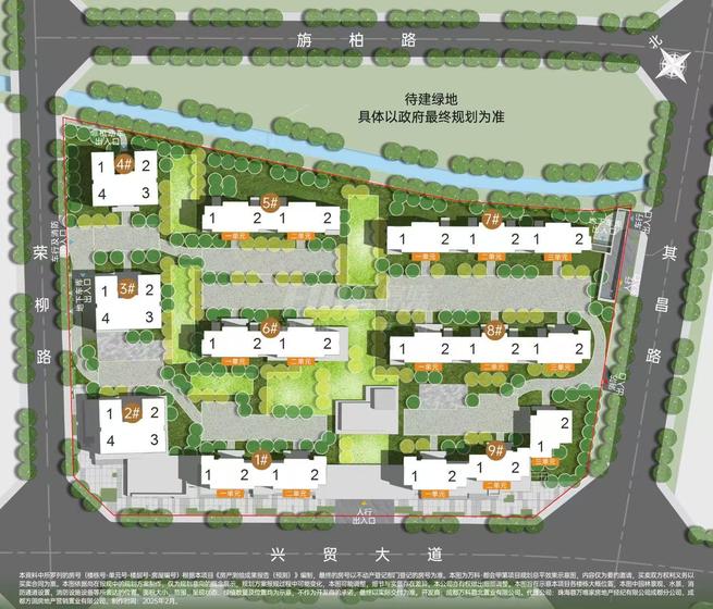 都会甲第小区1期总平图