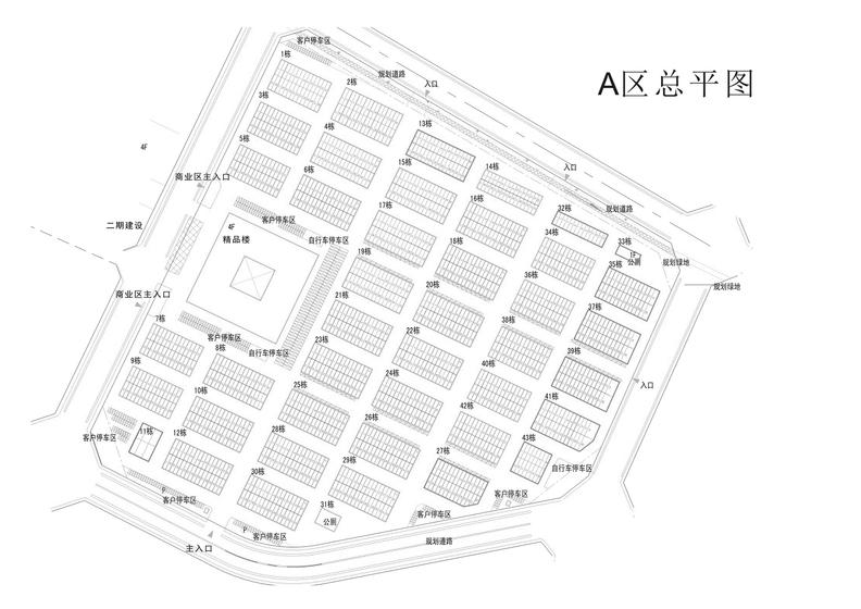 华川银地国际建材城总平图