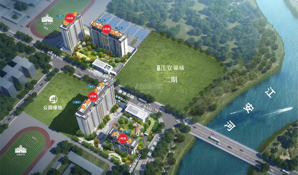 江安锦城1期总平图