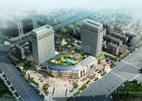 都江堰市乐佳广场效果图鸟瞰