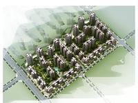 西财学府憬城1期效果图鸟瞰